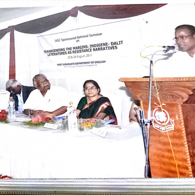 UGC Sponsored National Seminar on Transcending the Margins: Indigene-Dalit Literatures as Resistance Narratives, 2011